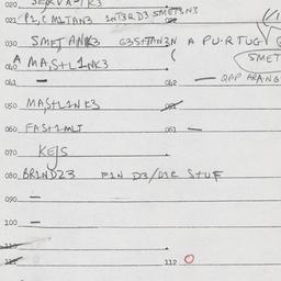 Eastern questionnaire, answ...
