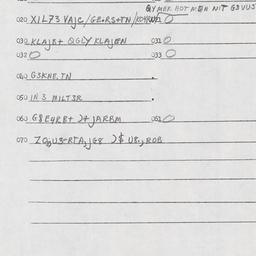 Eastern questionnaire, answ...