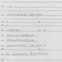 Western questionnaire, answ...