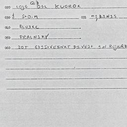 Eastern questionnaire, answ...