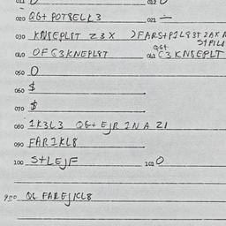 Eastern questionnaire, answ...