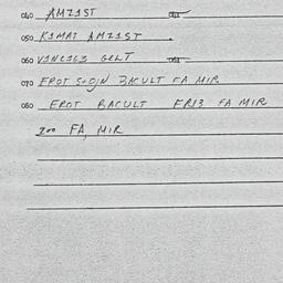 Eastern questionnaire, answ...