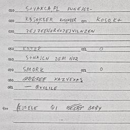 Eastern questionnaire, answ...