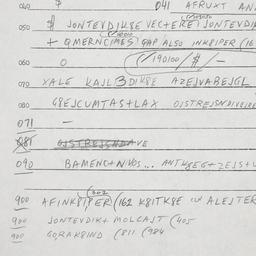 Eastern questionnaire, answ...
