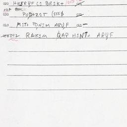 Eastern questionnaire, answ...