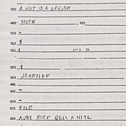 Eastern questionnaire, answ...