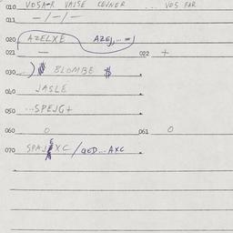 Eastern questionnaire, answ...