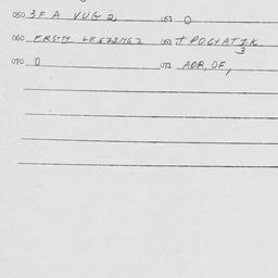 Eastern questionnaire, answ...