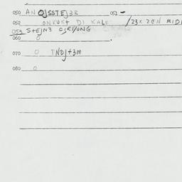 Eastern questionnaire, answ...