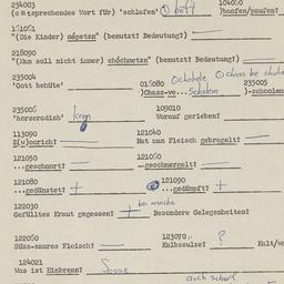 Western questionnaire, answ...