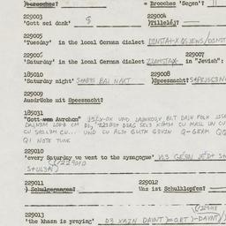 Western questionnaire, answ...