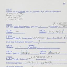 Western questionnaire, answ...