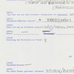 Western questionnaire, answ...
