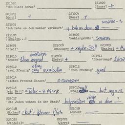 Western questionnaire, answ...