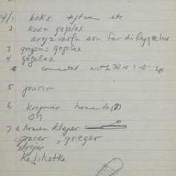 Eastern questionnaire, blue...