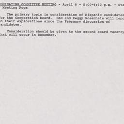 Nominating Committee