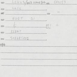 Eastern questionnaire, answ...