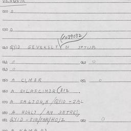 Eastern questionnaire, answ...