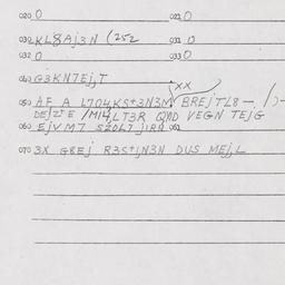 Eastern questionnaire, answ...