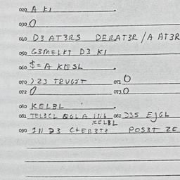 Eastern questionnaire, answ...