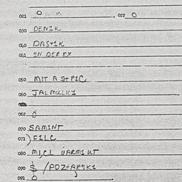 Eastern questionnaire, answ...