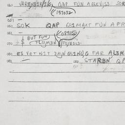 Eastern questionnaire, answ...