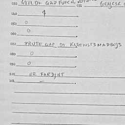 Eastern questionnaire, answ...