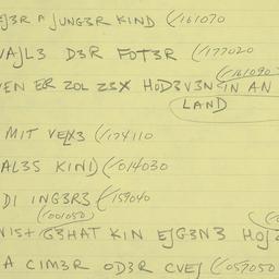 Eastern questionnaire, answ...