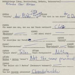 Western questionnaire, answ...