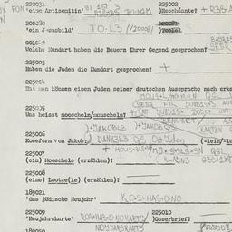 Western questionnaire, answ...