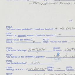 Western questionnaire, answ...