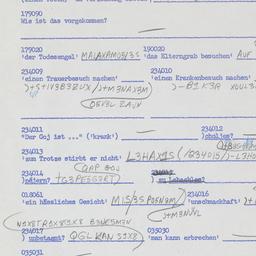 Western questionnaire, answ...