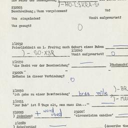 Western questionnaire, answ...