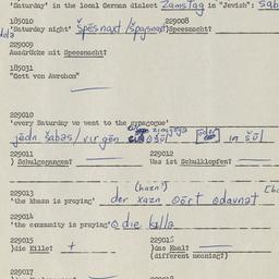 Western questionnaire, answ...
