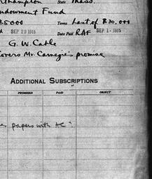Carnegie General Donations,...