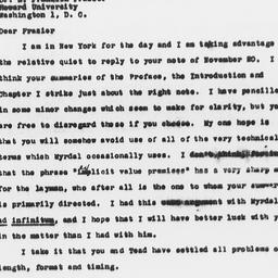 Letter from Charles Dollard...