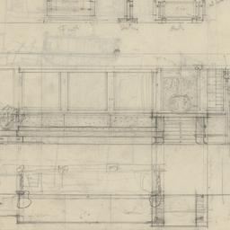 Plan, elevation reception r...
