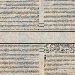 Text layout, four quadrants