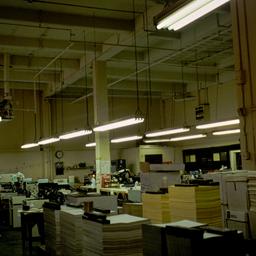 Interior view, printing area.