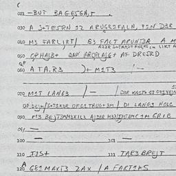 Eastern questionnaire, answ...