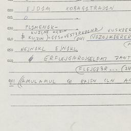 Eastern questionnaire, answ...