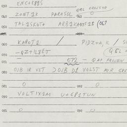 Eastern questionnaire, answ...