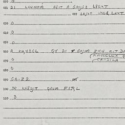 Eastern questionnaire, answ...