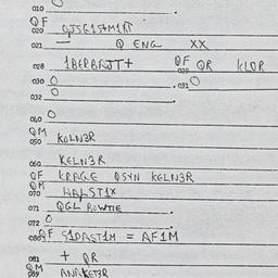 Eastern questionnaire, answ...