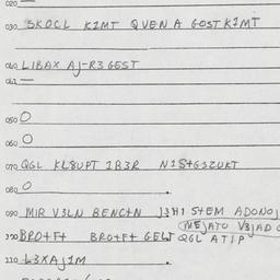 Eastern questionnaire, answ...