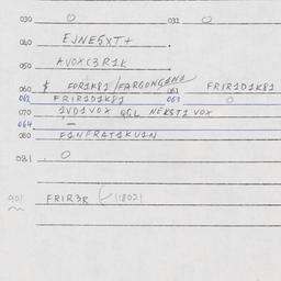 Eastern questionnaire, answ...