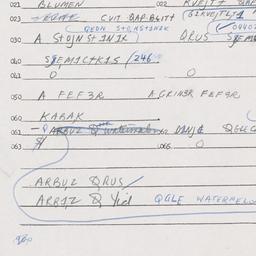 Eastern questionnaire, answ...
