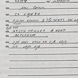 Eastern questionnaire, answ...