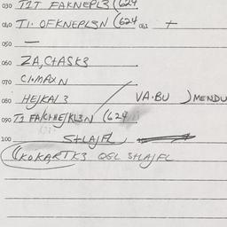 Eastern questionnaire, answ...
