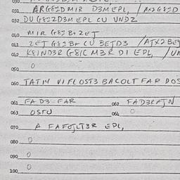 Eastern questionnaire, answ...